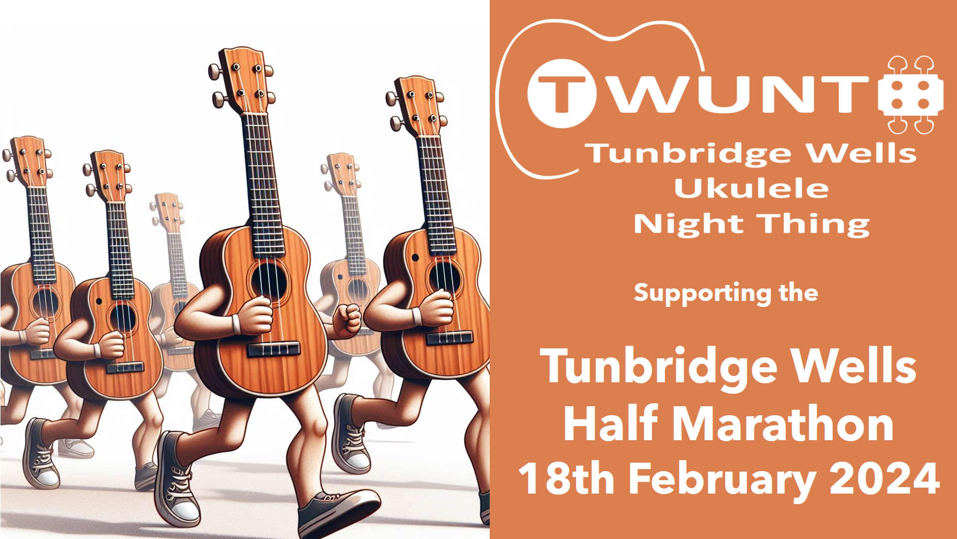 Cancelled due to rain. Sorry!  Well be there next year. TWUNT Supporting the 2024 Tunbridge Wells Half Marathon